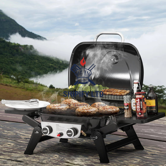 SHIPIFY Black Portable Gas Grill