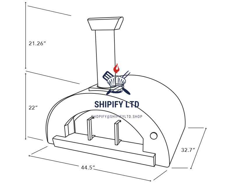 SHIPIFY Cru Pro 90 Wood Fired Oven
