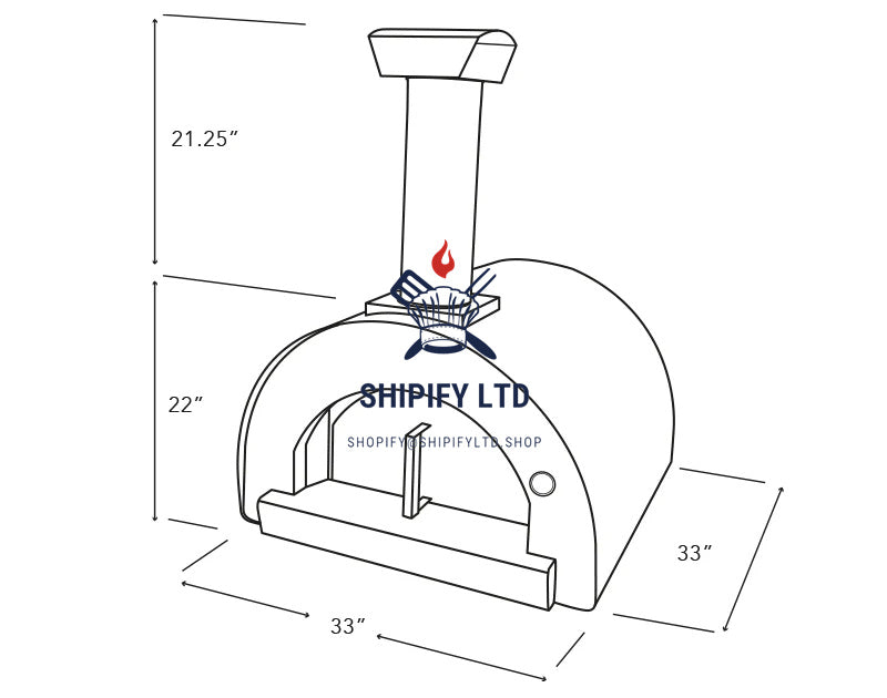 SHIPIFY Cru Pro 60 Wood Fired Oven